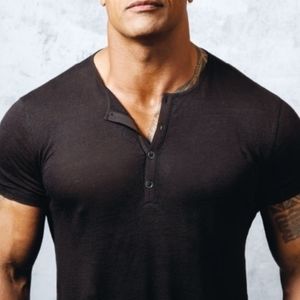 Dwayne johnson same style  henley